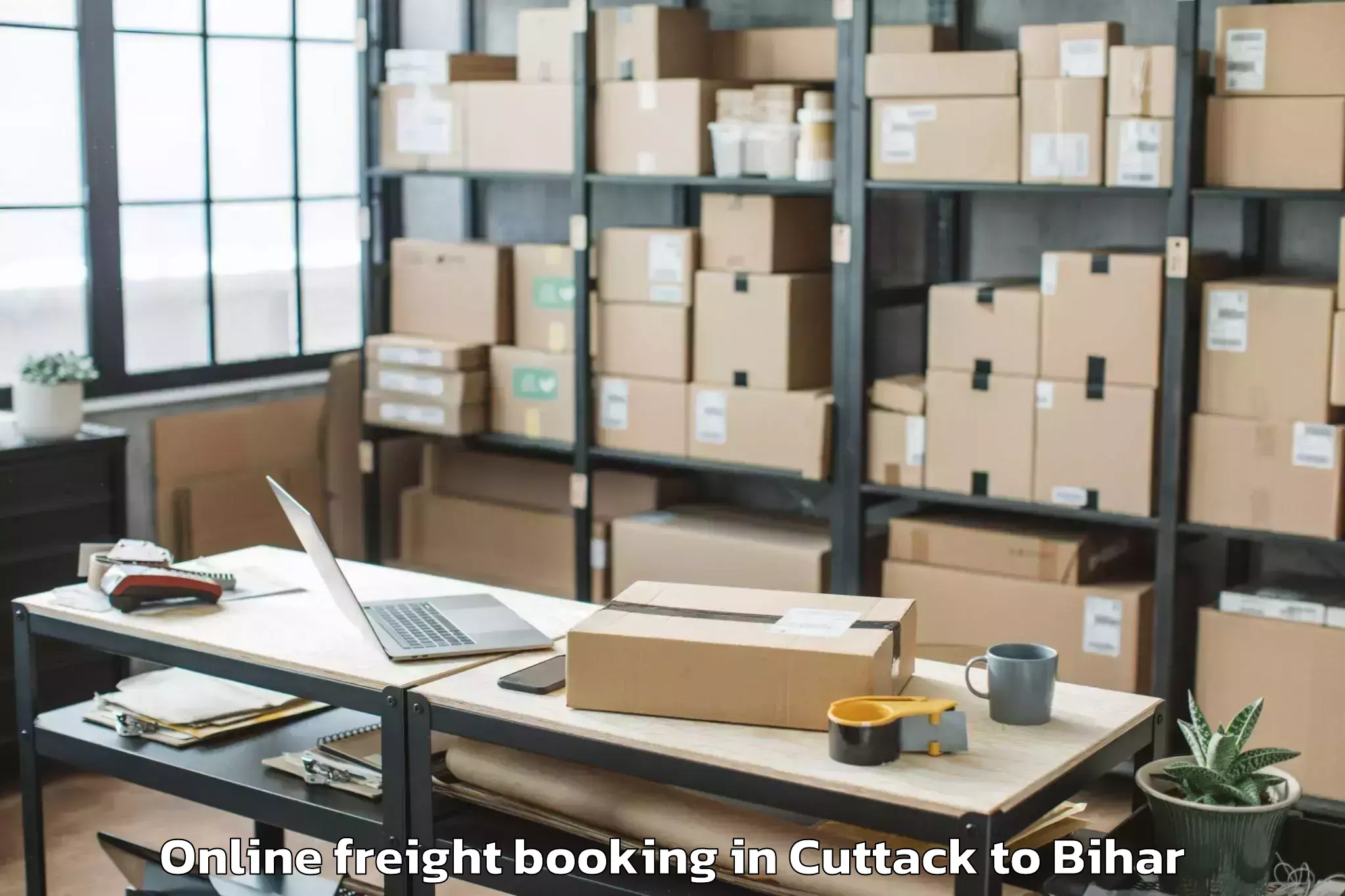 Affordable Cuttack to Gaunaha Online Freight Booking